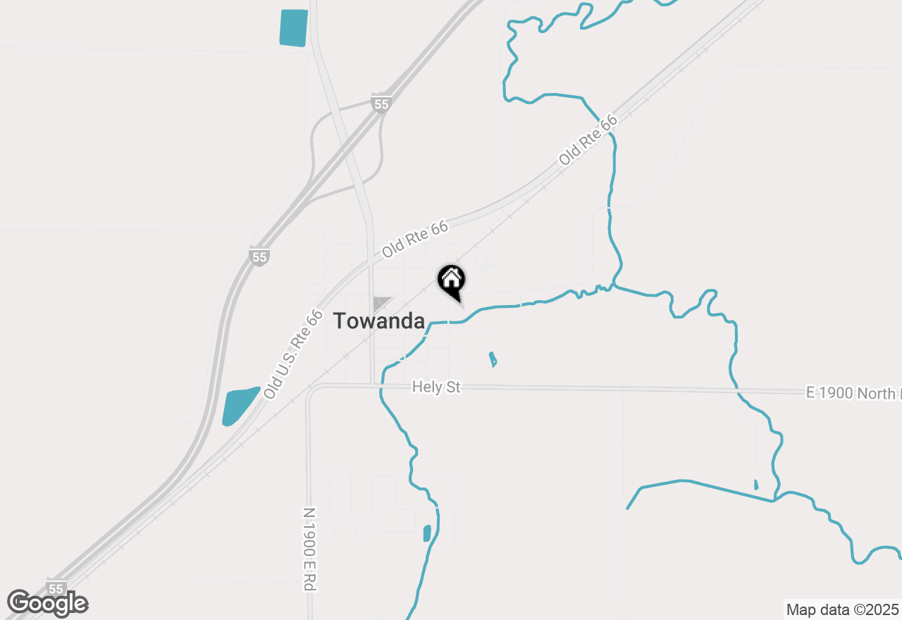 Map of 104 S Taylor Street, Towanda, IL 61776