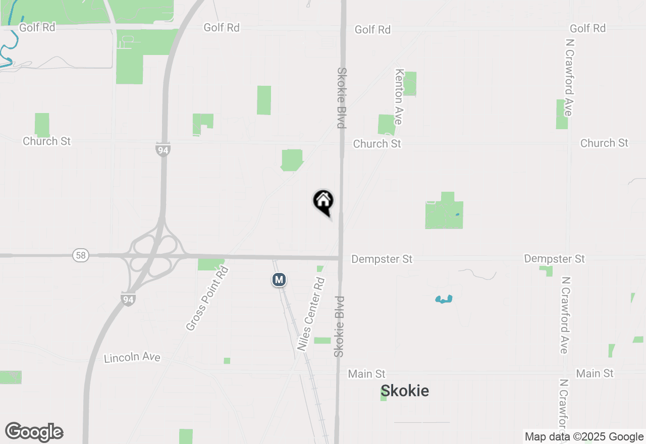 Map of 8914 La Crosse Avenue #2S, Skokie, IL 60077