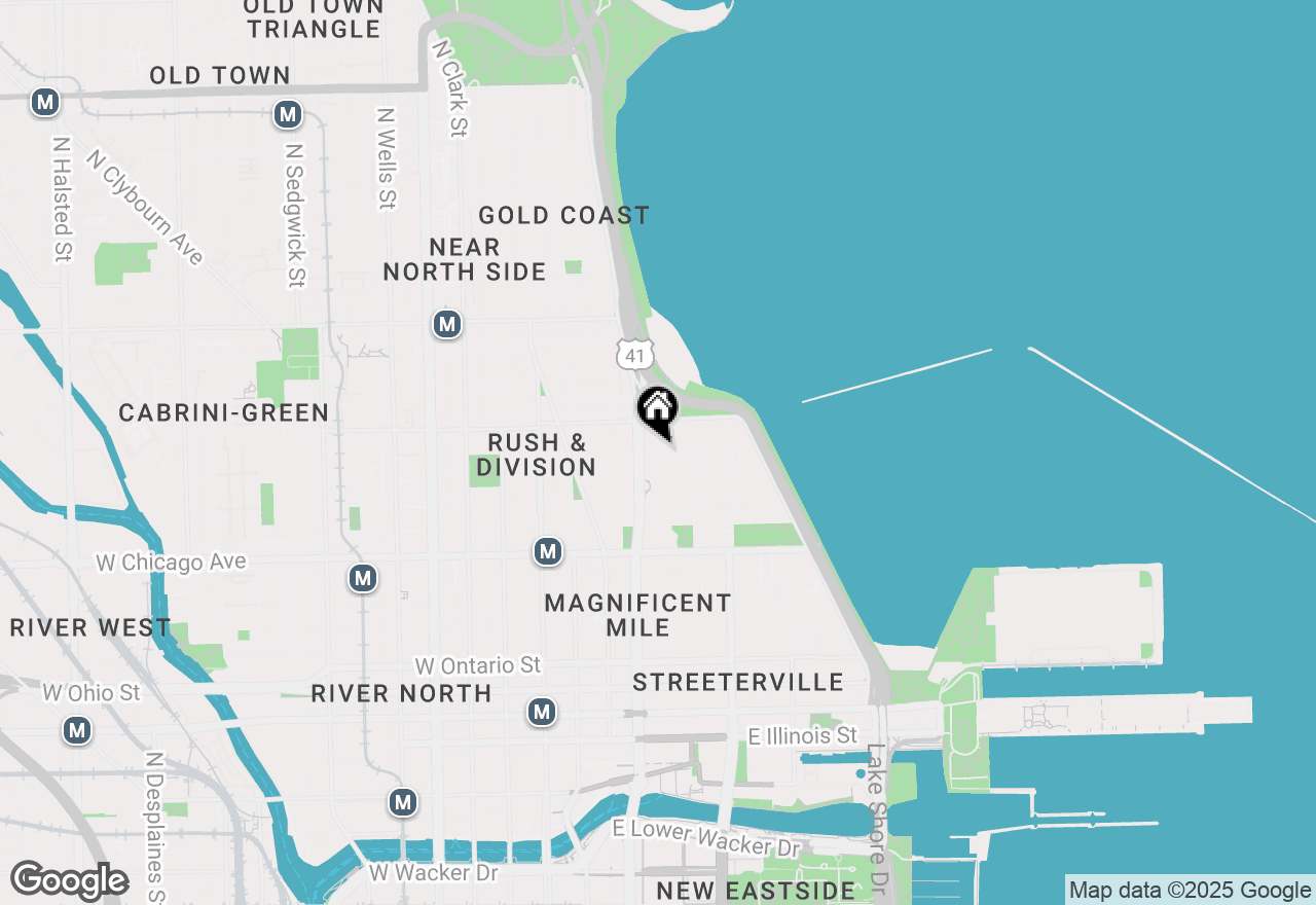 Map of 159 E Walton Place #PH, Chicago, IL 60611