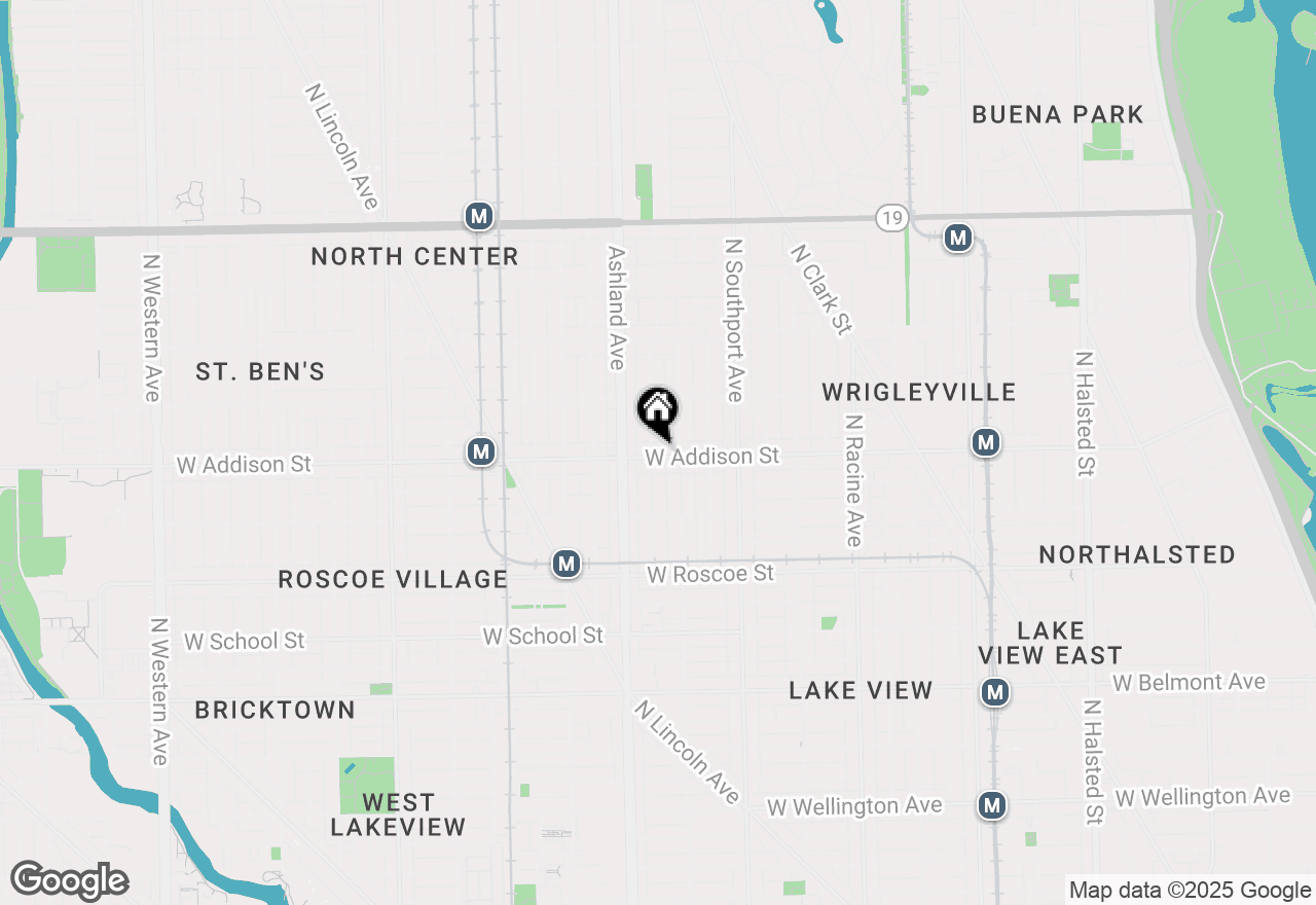 Map of 1520 W Addison Street #1, Chicago, IL 60613