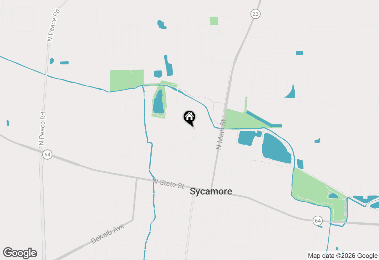 Map of 315 North Avenue, Sycamore, IL 60178