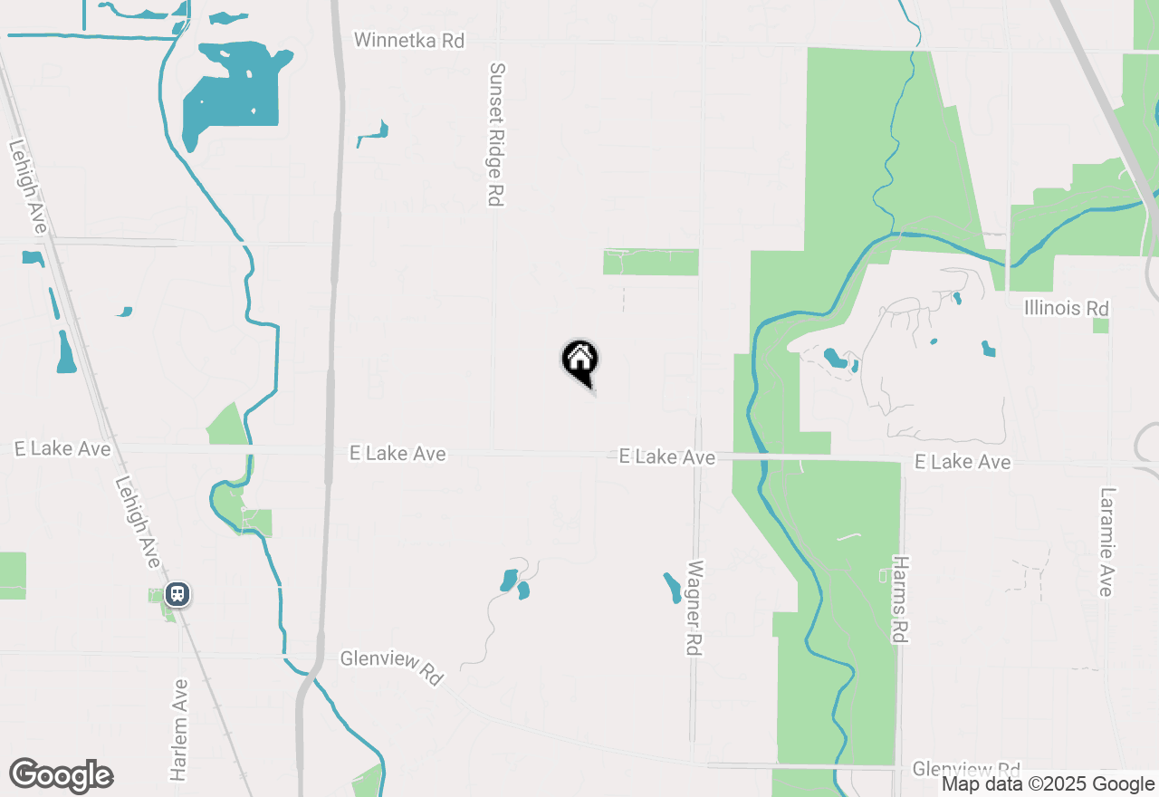 Map of (Address confidential), Glenview, Illinois 60025