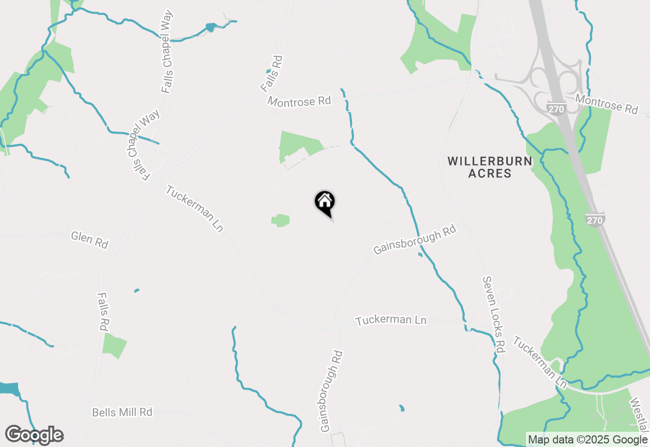 Map of 11704 Milbern Drive, Potomac, MD 20854