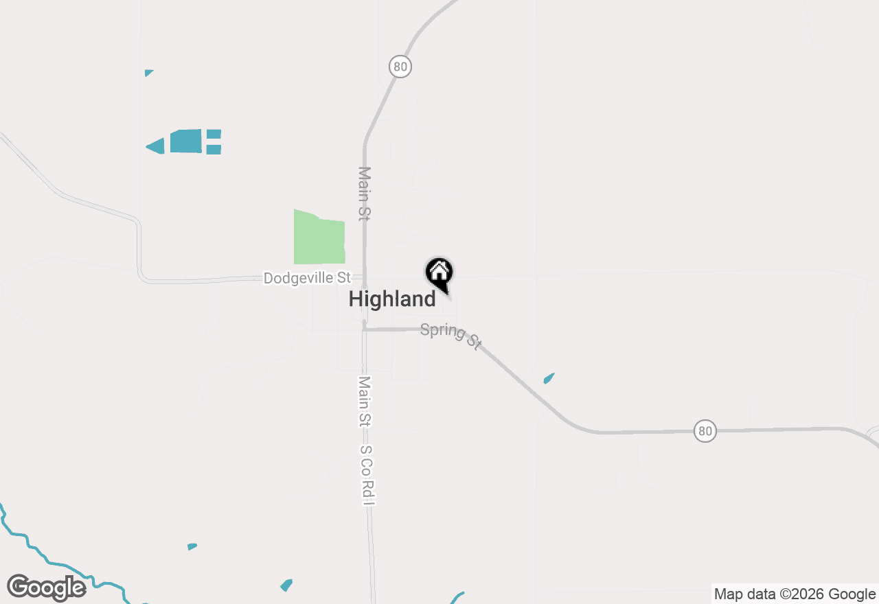 Map of 519 Delaney Street, Highland, WI 53543