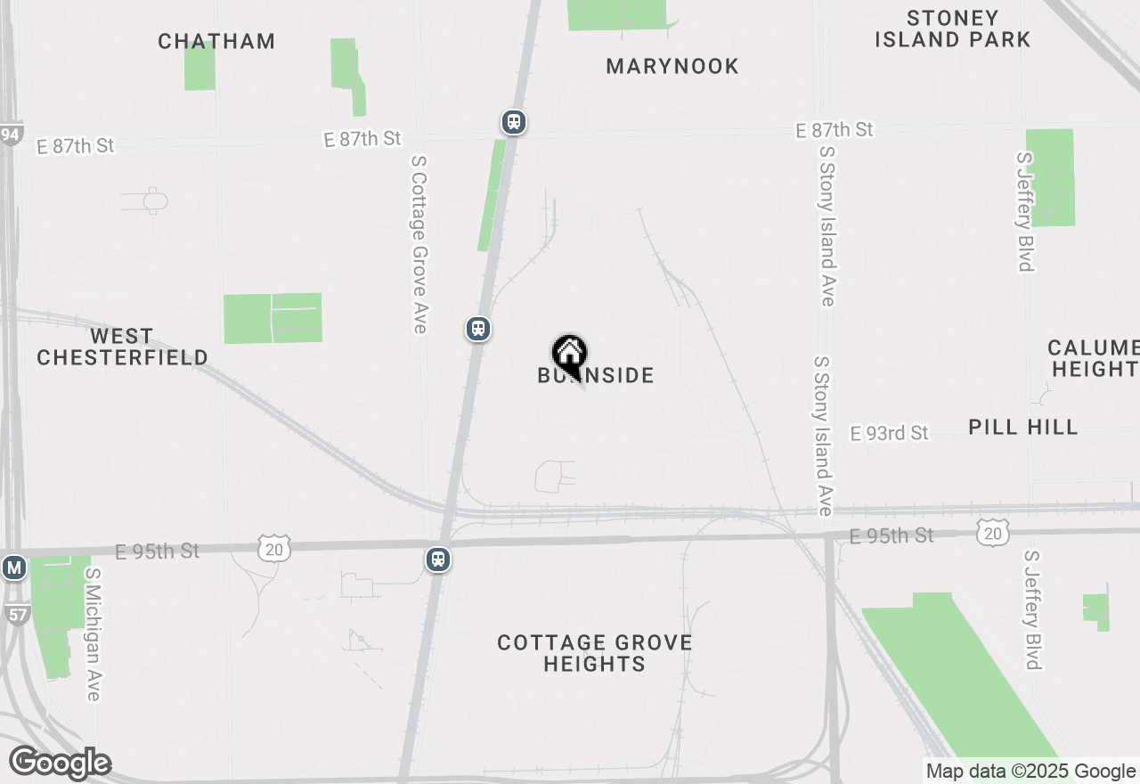 Map of 9200 S Greenwood Avenue, Chicago, IL 60619