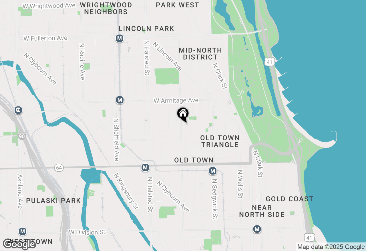 Map of 1827 N Larrabee Street #4, Chicago, IL 60614