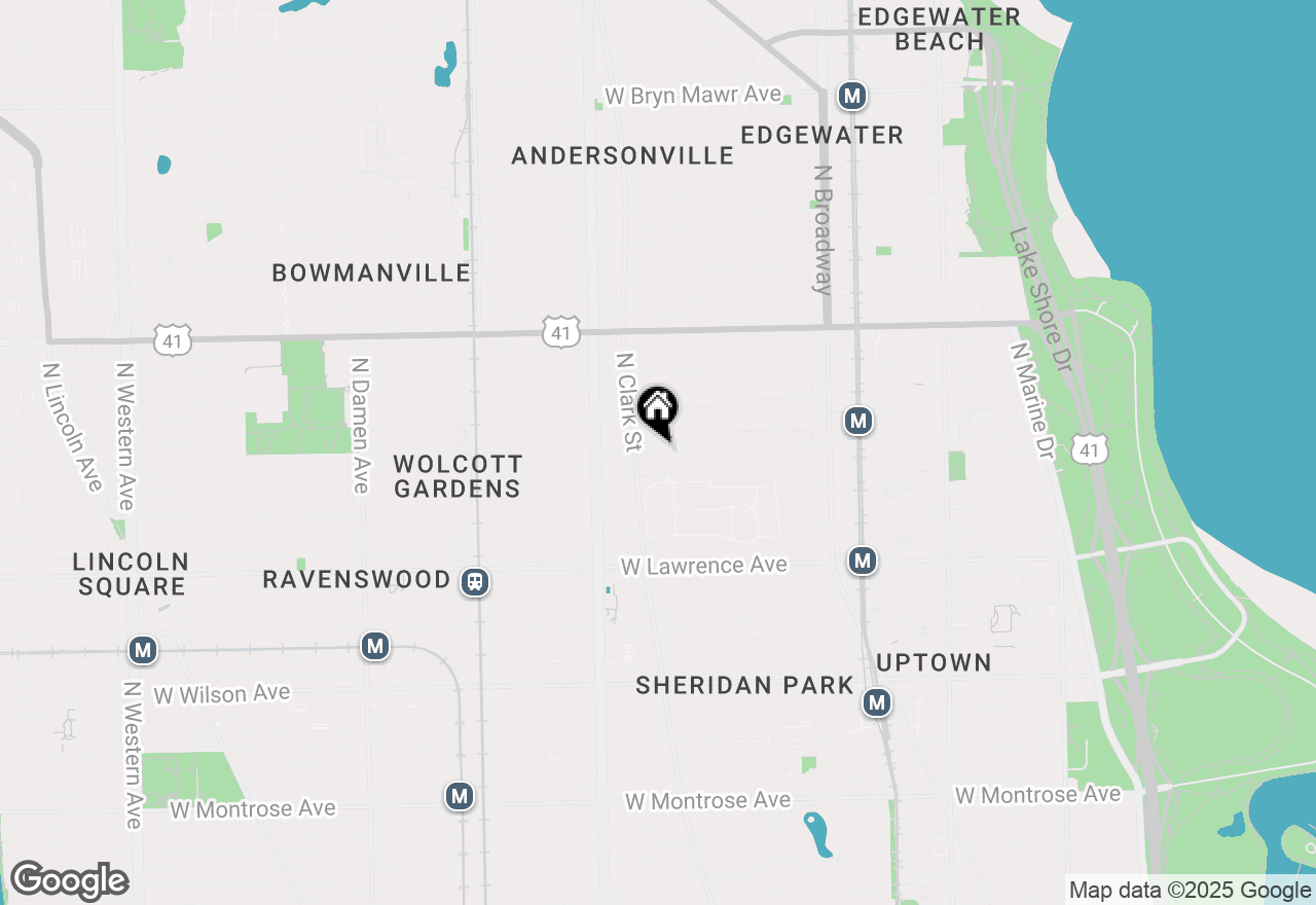 Map of 4922 N Janssen Avenue #1, Chicago, IL 60640