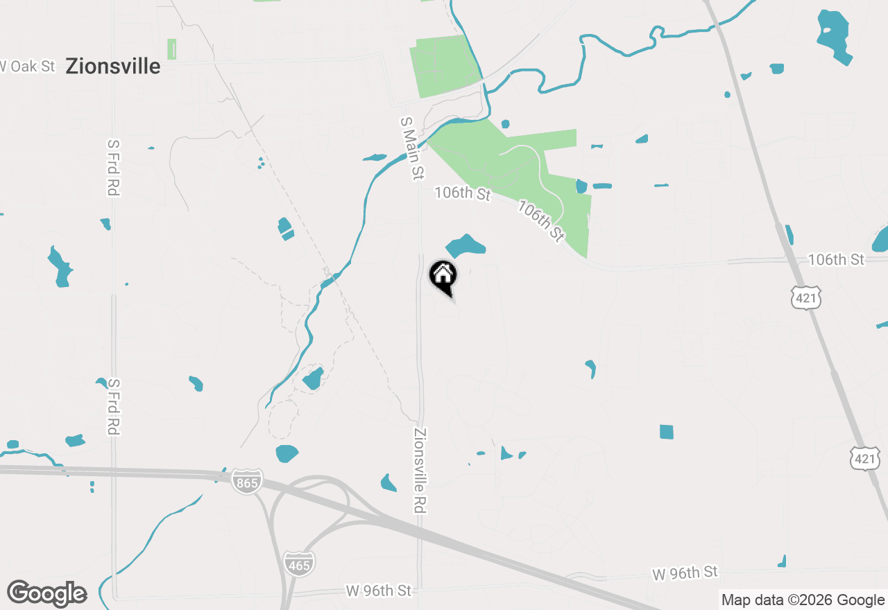 Map of 5713 Upper Garden Way, Zionsville, IN 46077