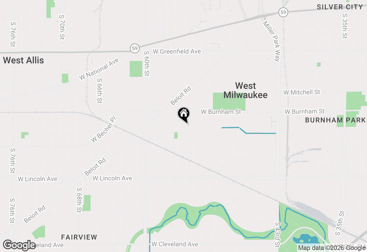 Map of 5506 W Rogers St, Milwaukee, WI 53219