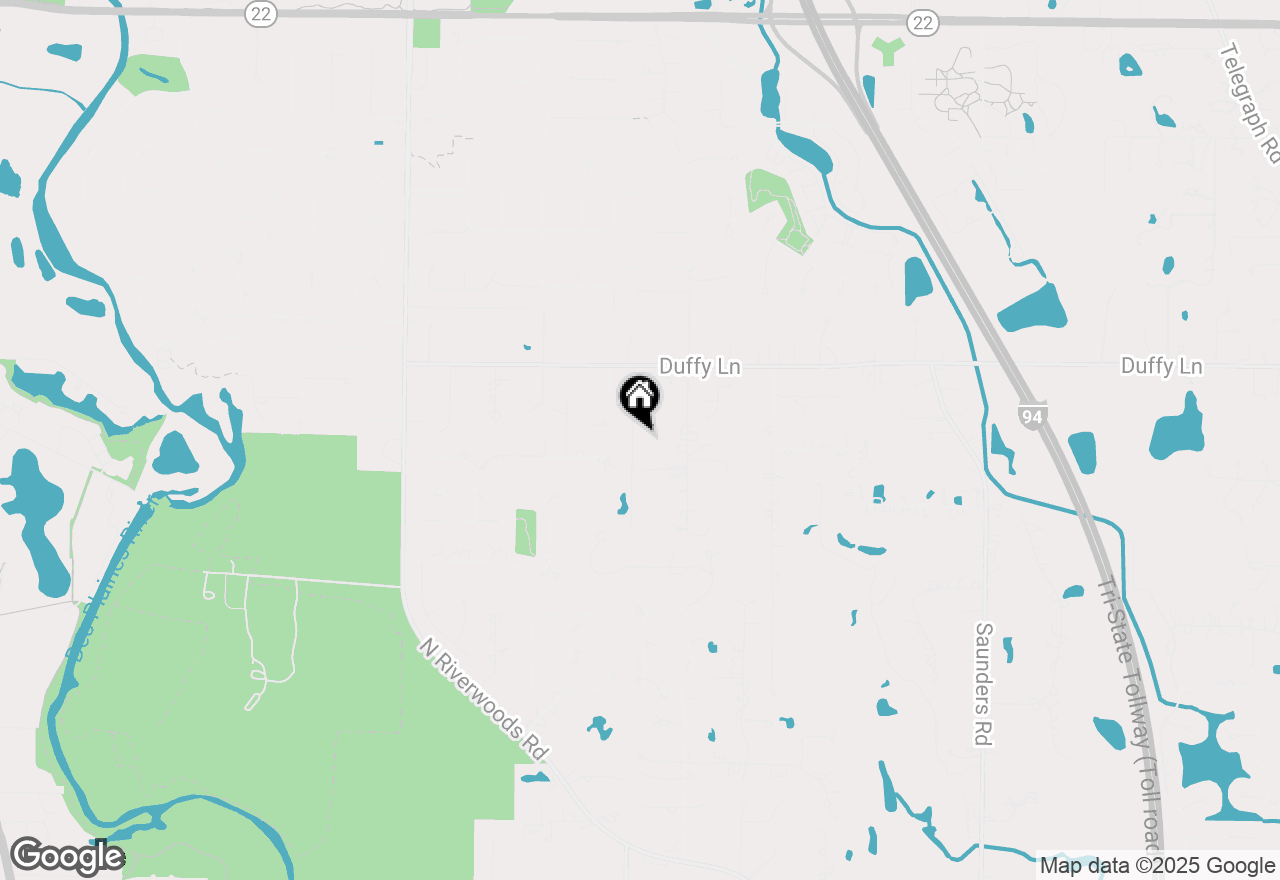 Map of 1849 Robinwood Lane, Riverwoods, IL 60015