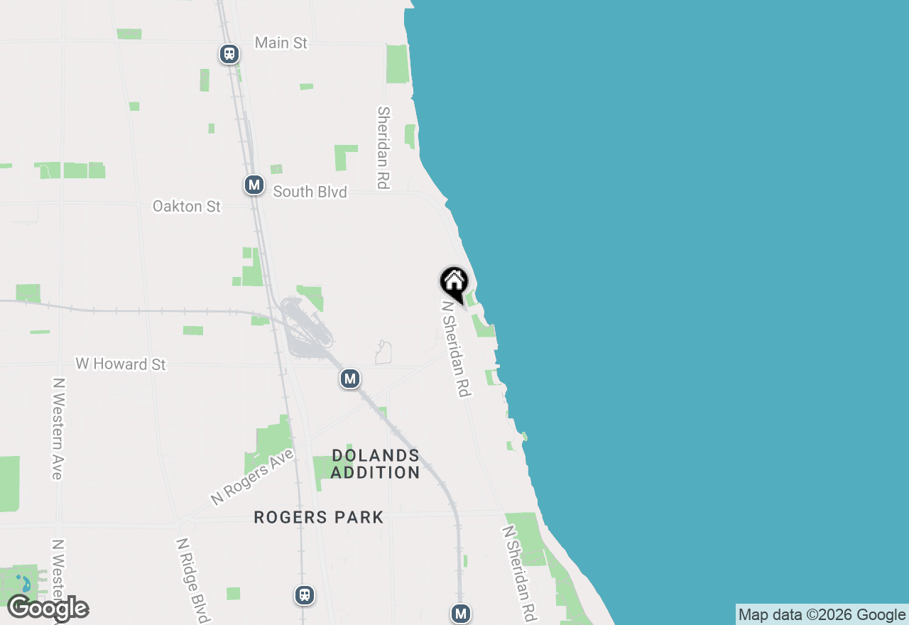 Map of 7717 N Sheridan Road #2F, Chicago, IL 60626