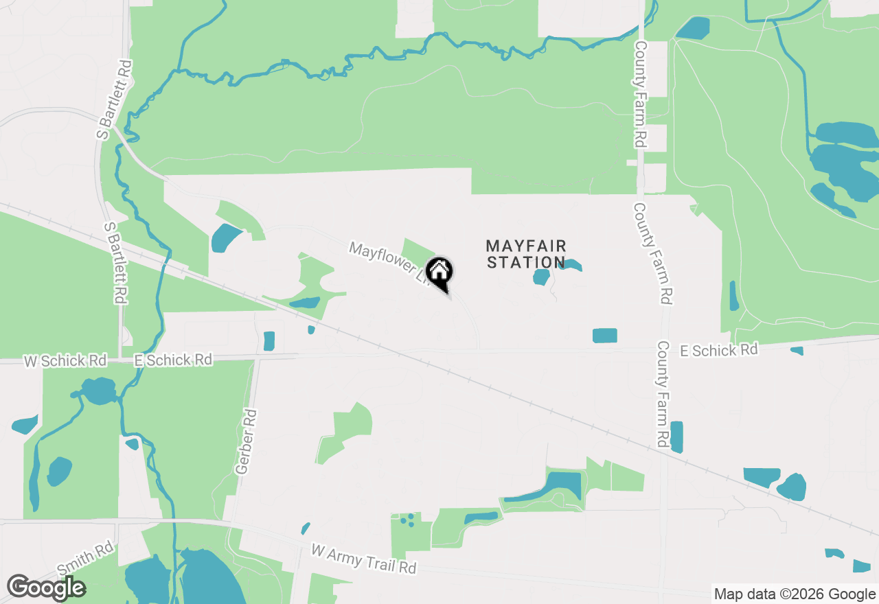 Map of 1619 Camberley Court #2, Bartlett, IL 60103