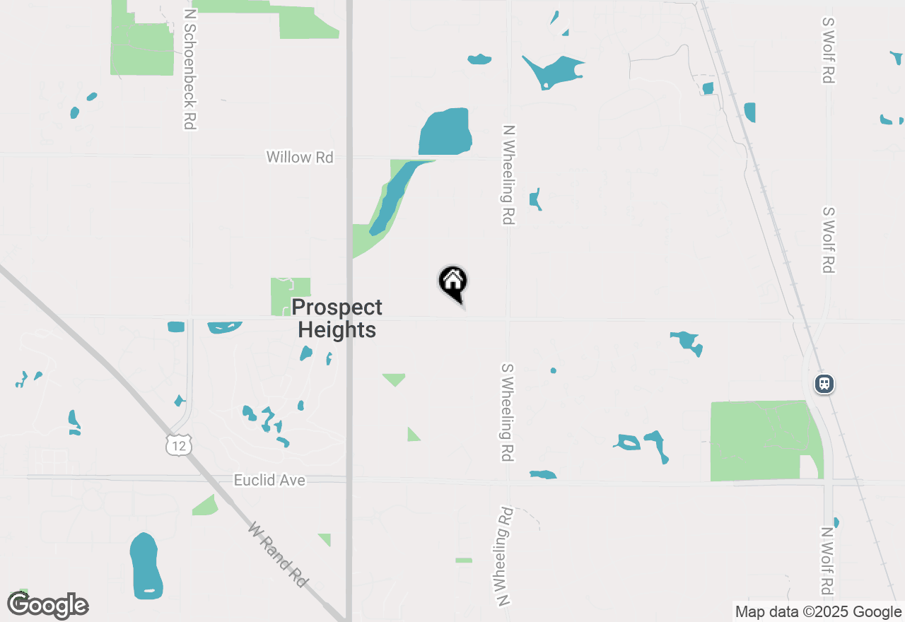 Map of 206 E Camp Mcdonald Road, Prospect Heights, IL 60070
