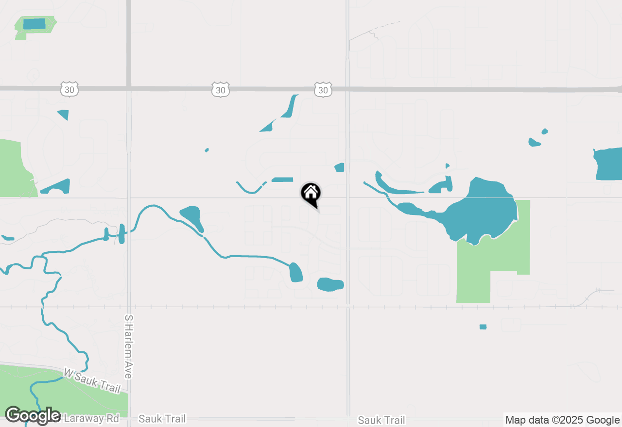 Map of 126 Knollwood Circle, Matteson, IL 60443