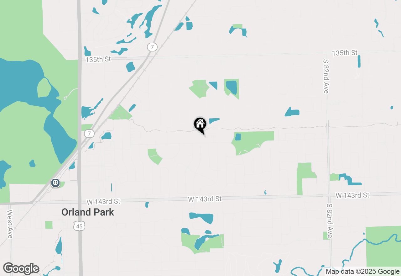 Map of 8842 W 140th Street #1B, Orland Park, IL 60462