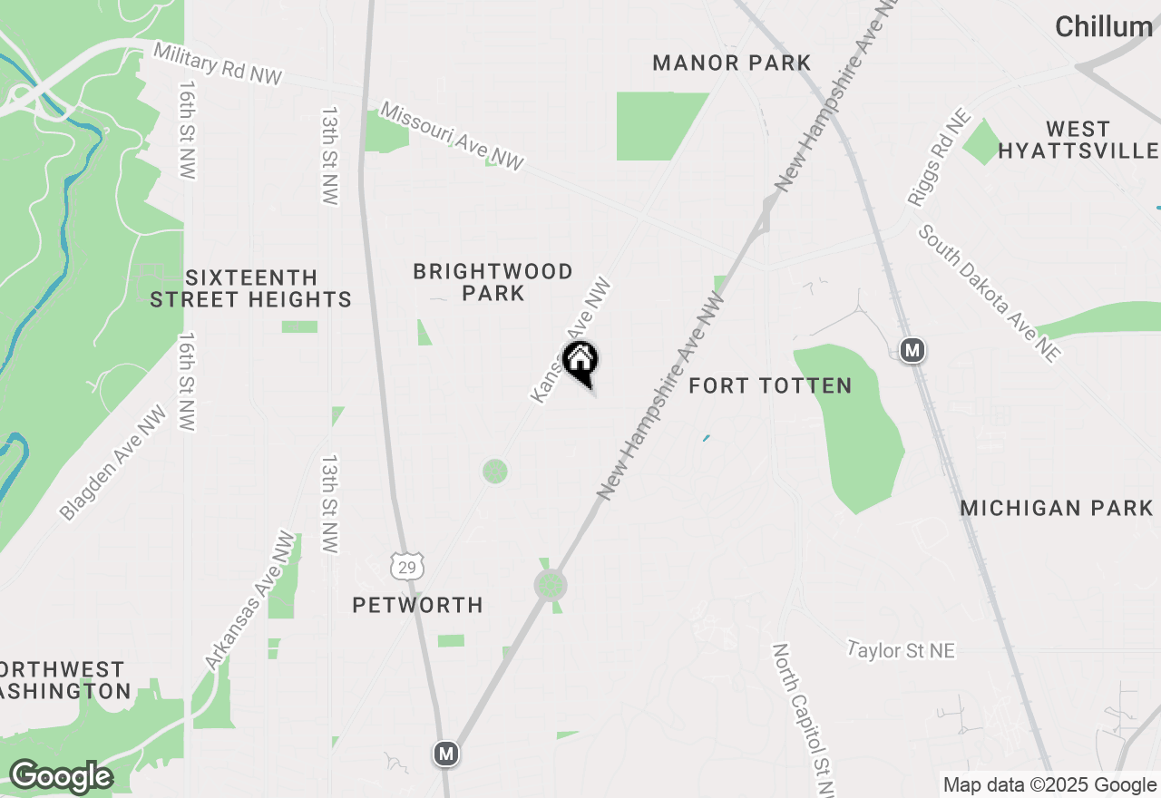 Map of 417 Emerson Street Nw, Washington, DC 20011