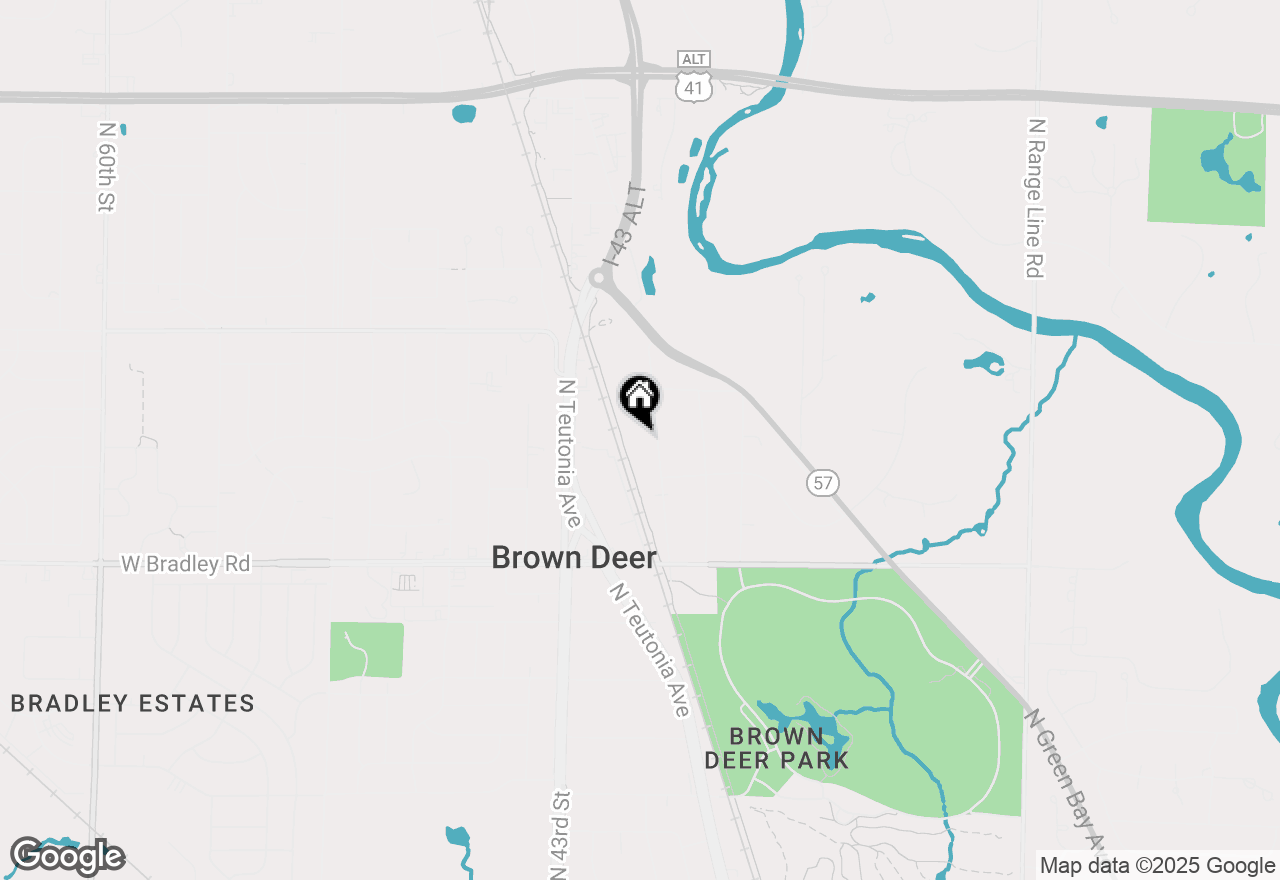 Map of 8221 N Cedarburg Rd, Brown Deer, WI 53209