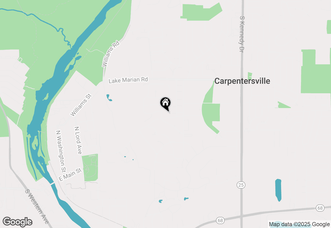 Map of 505 Windham Trail, Carpentersville, IL 60110