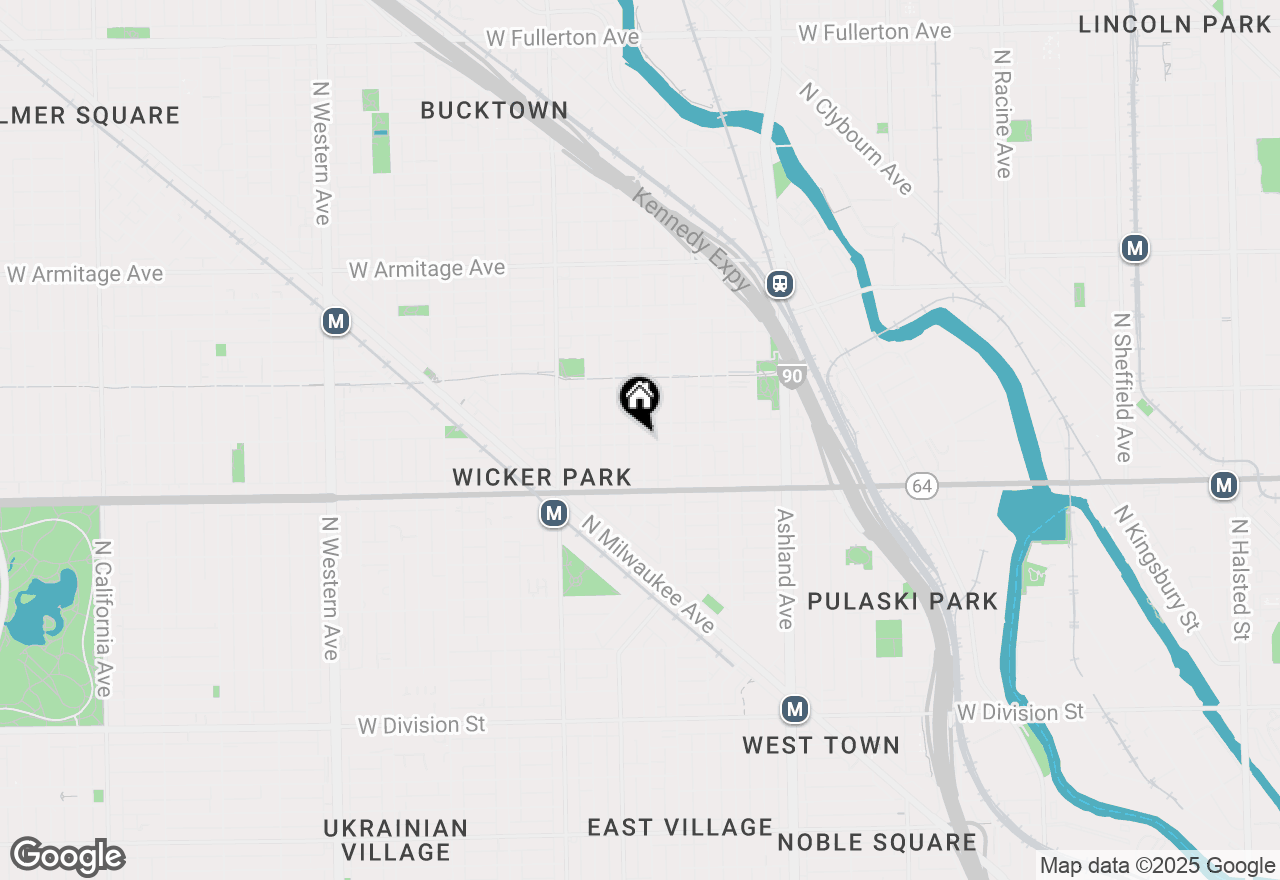 Map of 1835 W Wabansia Avenue, Chicago, IL 60622