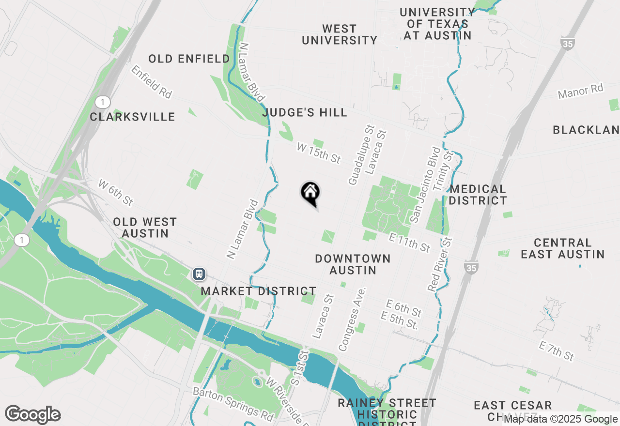 Map of 601 W 11th St #225, Austin, TX 78701
