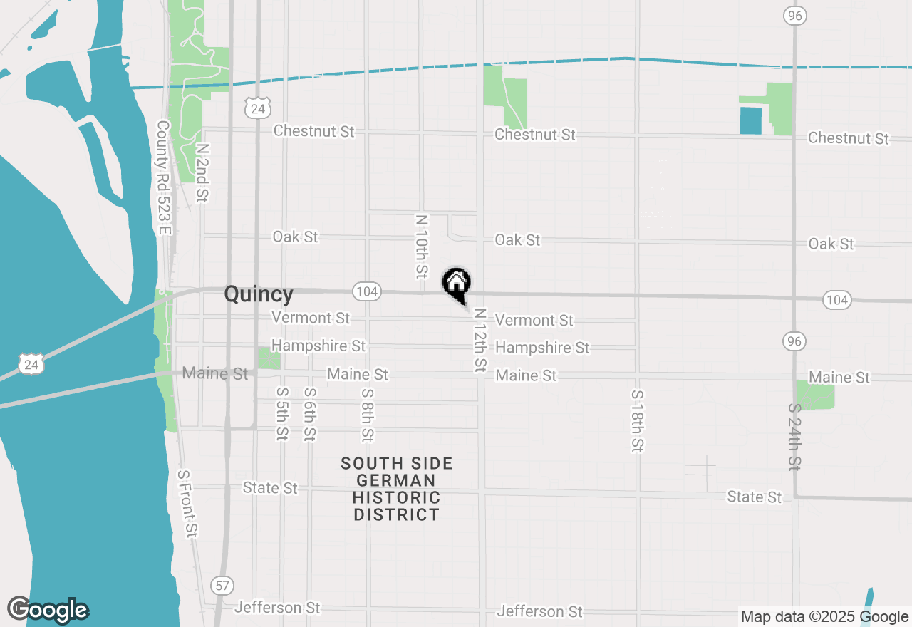 Map of 1103 Vermont, Quincy, IL 62301