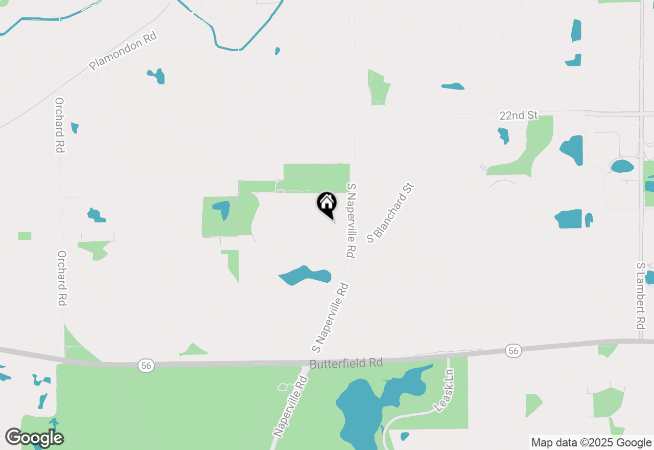 Map of 1771 Lucky Debonair Court, Wheaton, IL 60189