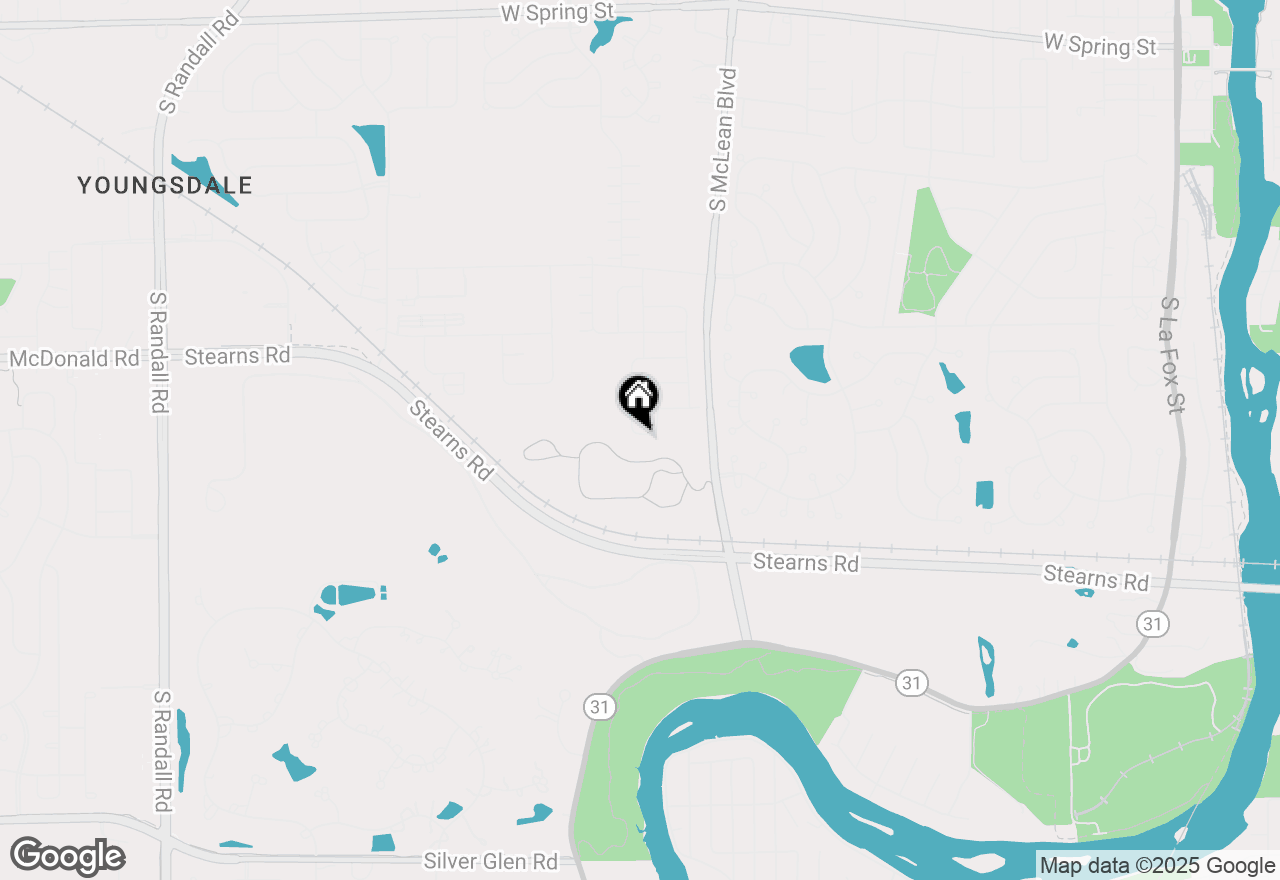 Map of 548 Endicott Road, South Elgin, IL 60177