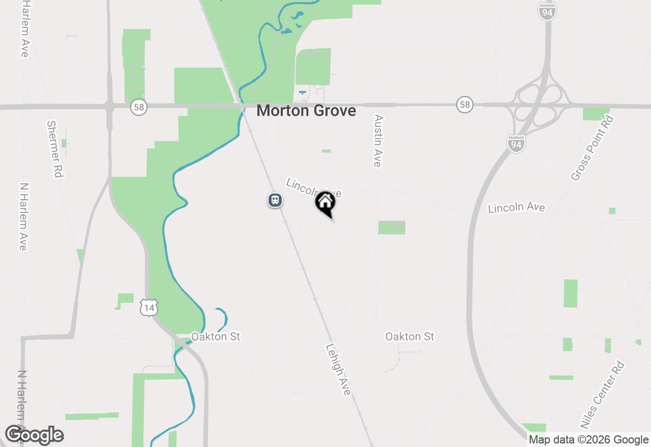 Map of 6162 Mayfair Street, Morton Grove, IL 60053