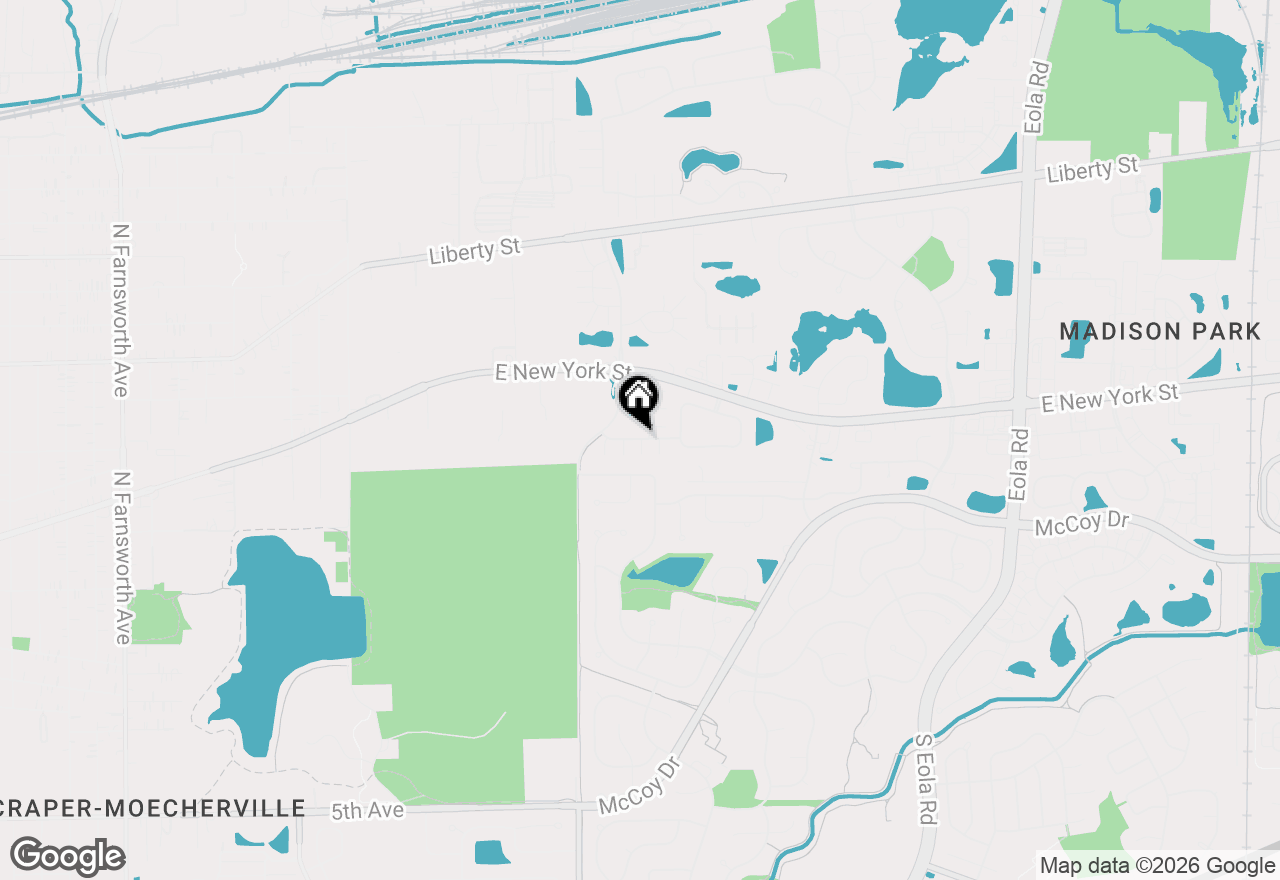 Map of 2277 Stoughton Drive, Aurora, IL 60502