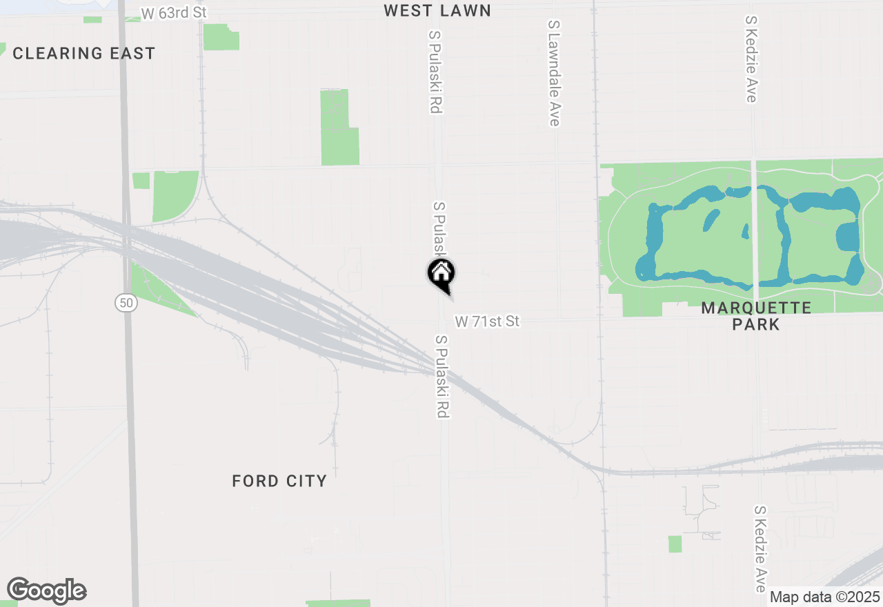 Map of 5555 W 70th Place, Bedford Park, IL 60638