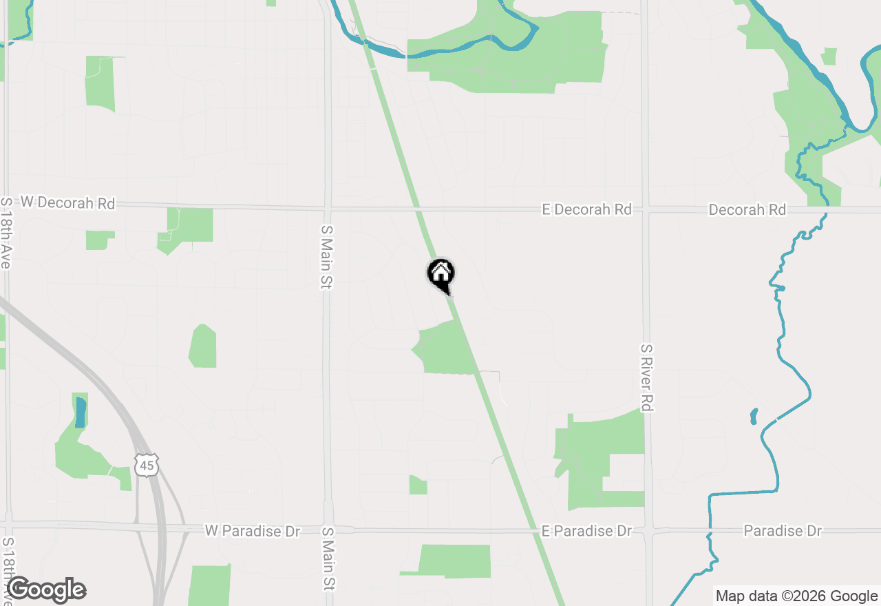 Map of 1043 Birchwood Dr, West Bend, WI 53095