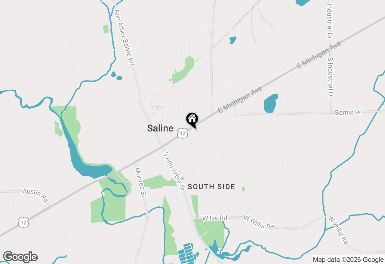 Map of 212 W Michigan Avenue, Saline, MI 48176