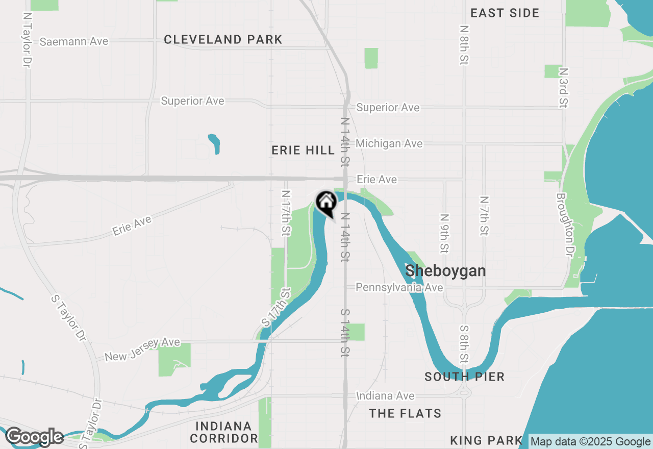 Map of 814 N 15th St #B, Sheboygan, WI 53081