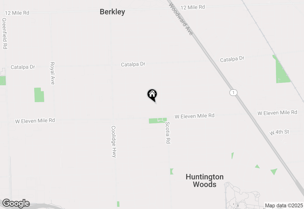 Map of 1920 Columbia Road, Berkley, MI 48072