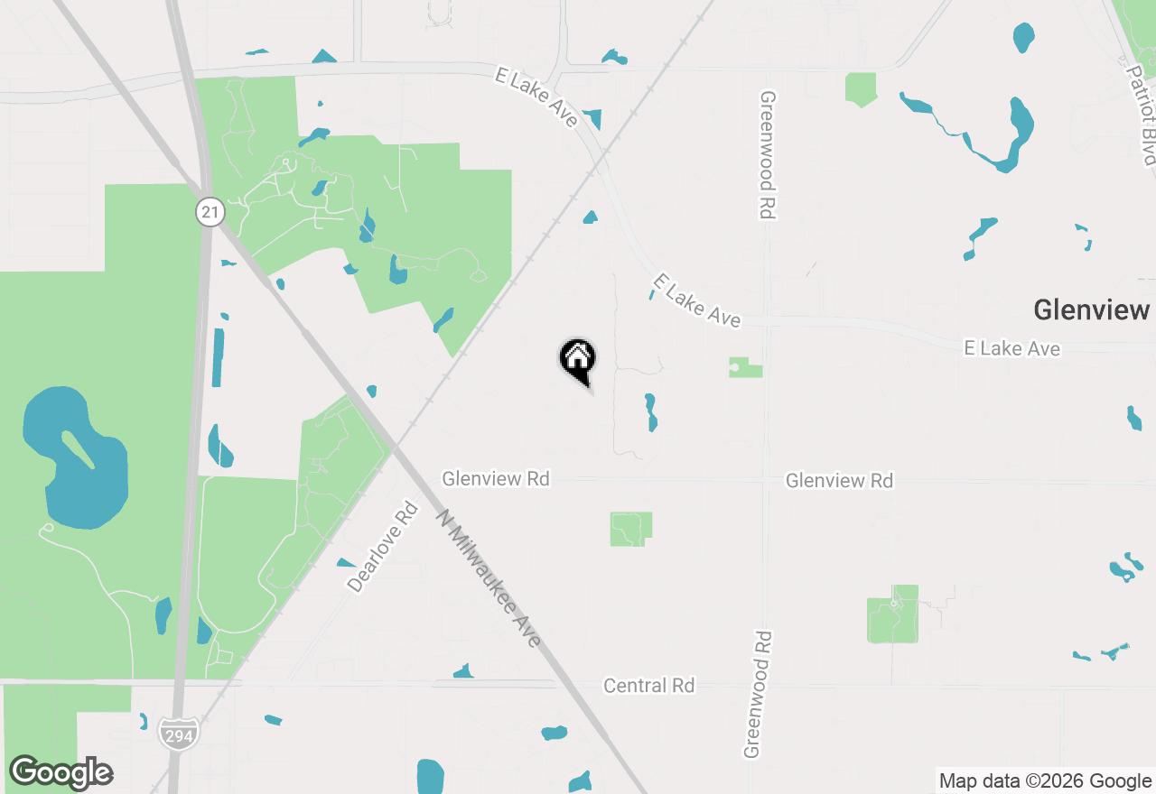 Map of 1115 Pfingsten Road, Glenview, IL 60025
