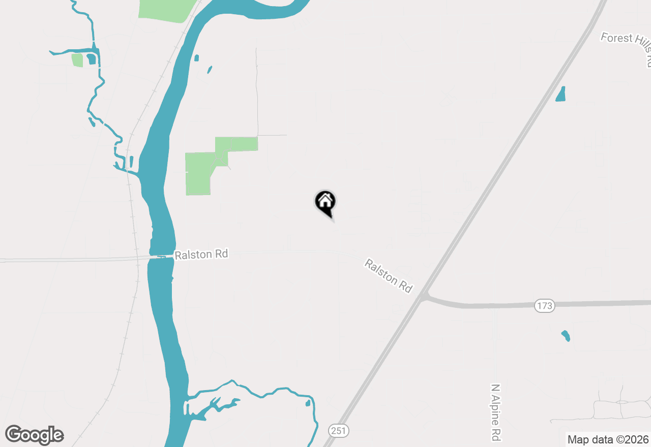 Map of 10227 Blazer Court, Machesney Park, IL 61115