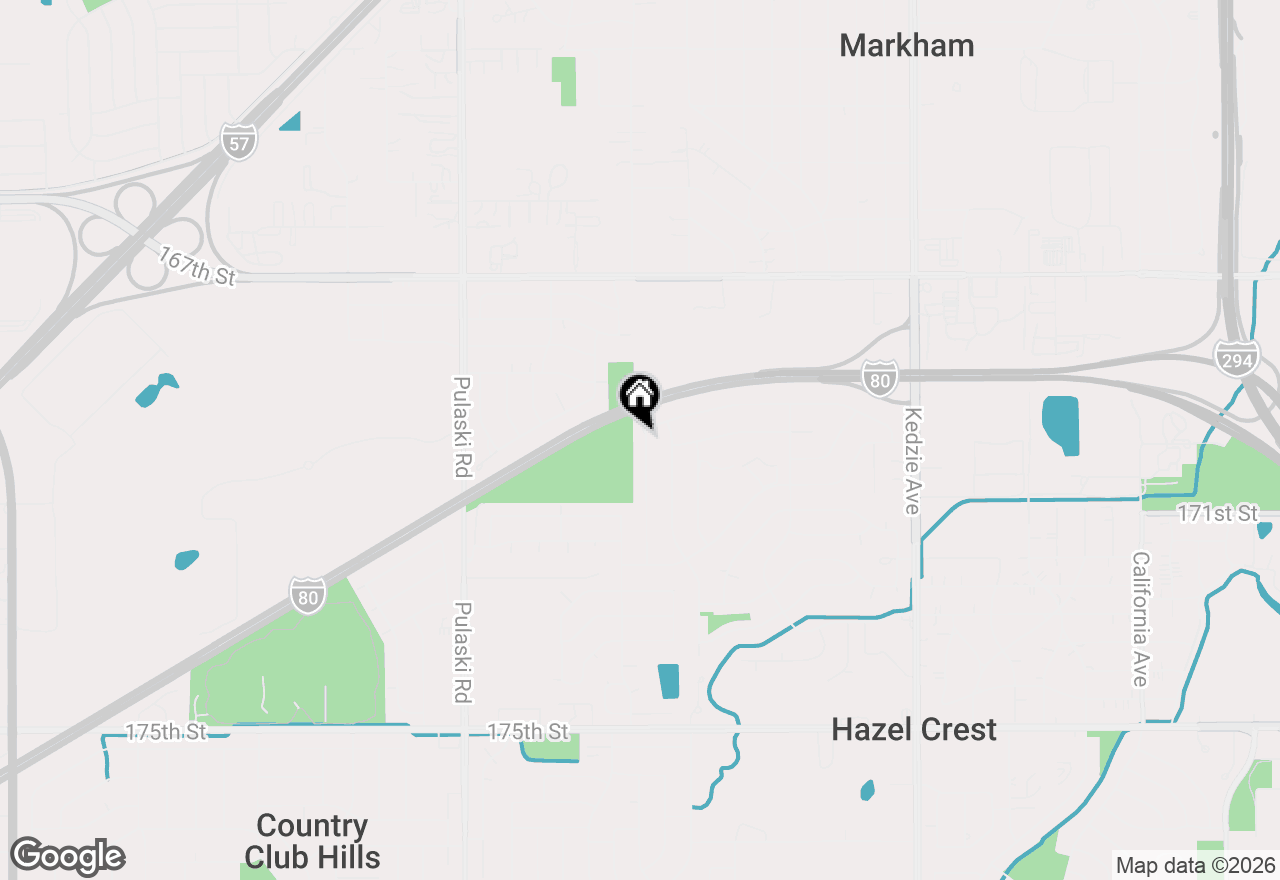 Map of 17000 Magnolia Drive, Hazel Crest, IL 60429