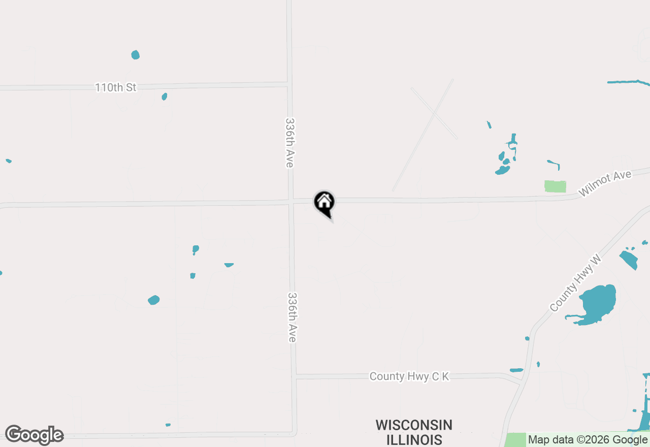 Map of 11705 334th Ave, Twin Lakes, WI 53181