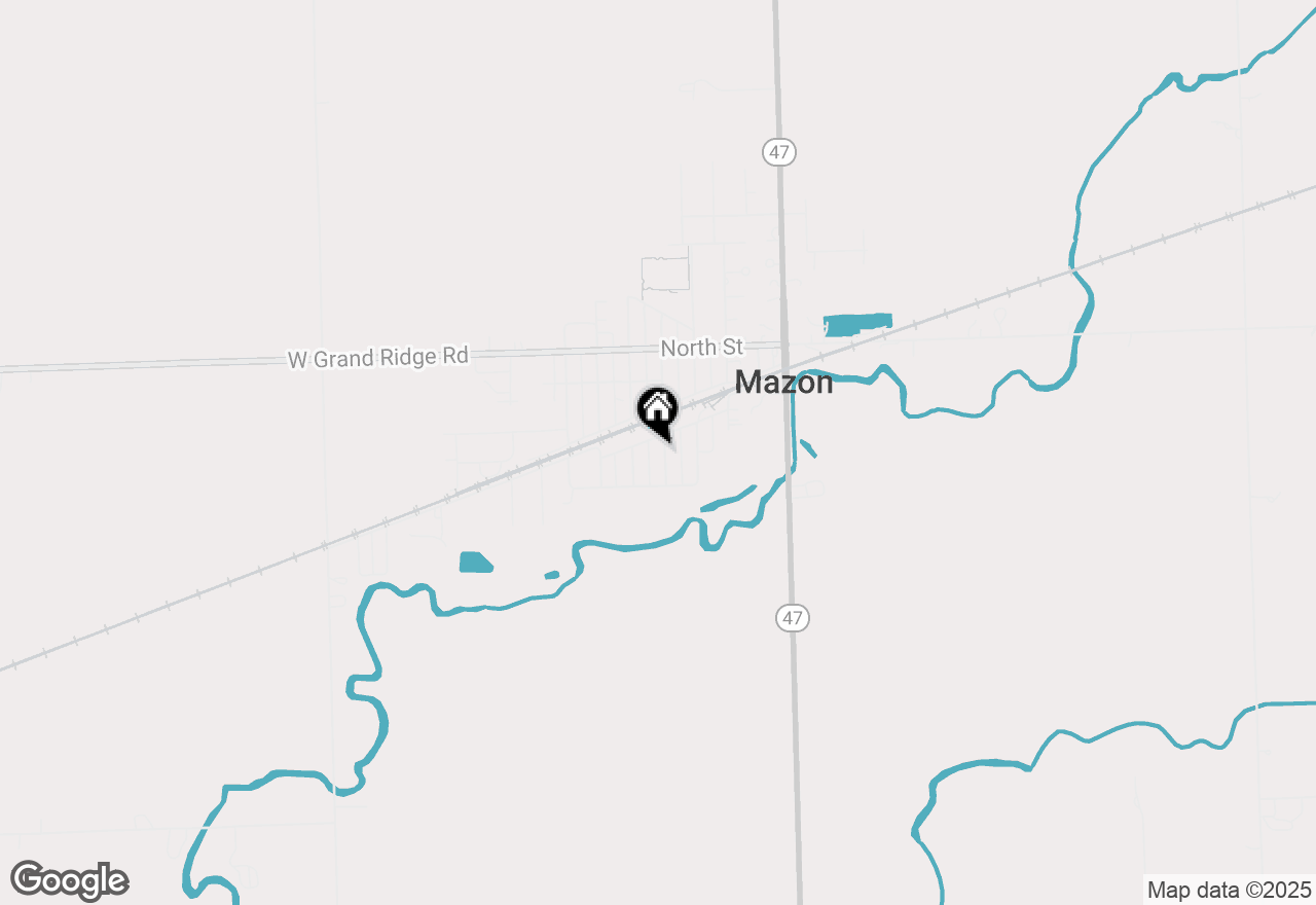 Map of 411 Depot Street, Mazon, IL 60444