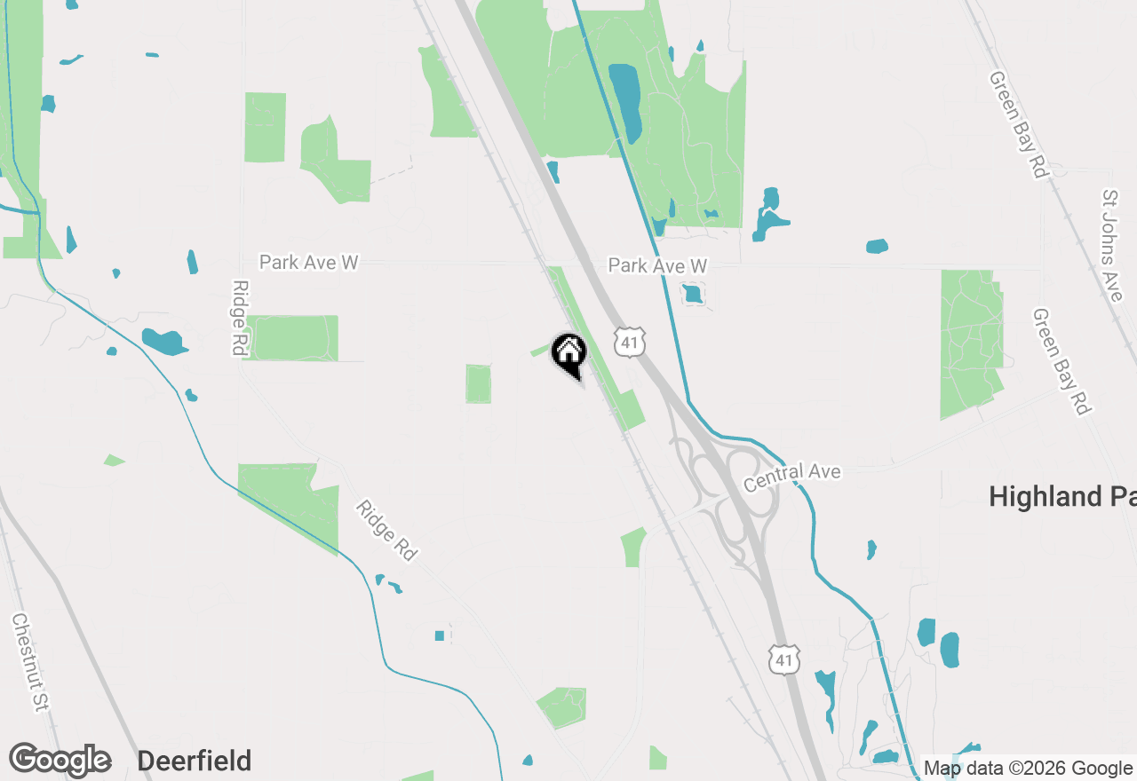 Map of 1752 Mccraren Road, Highland Park, IL 60035
