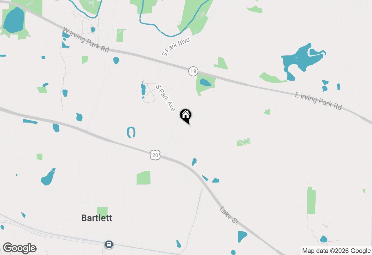 Map of 411 Krause Avenue, Streamwood, IL 60107