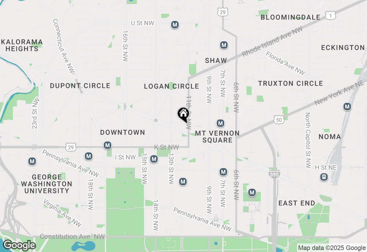 Map of 1125 12th Street Nw #B1, Washington, DC 20005