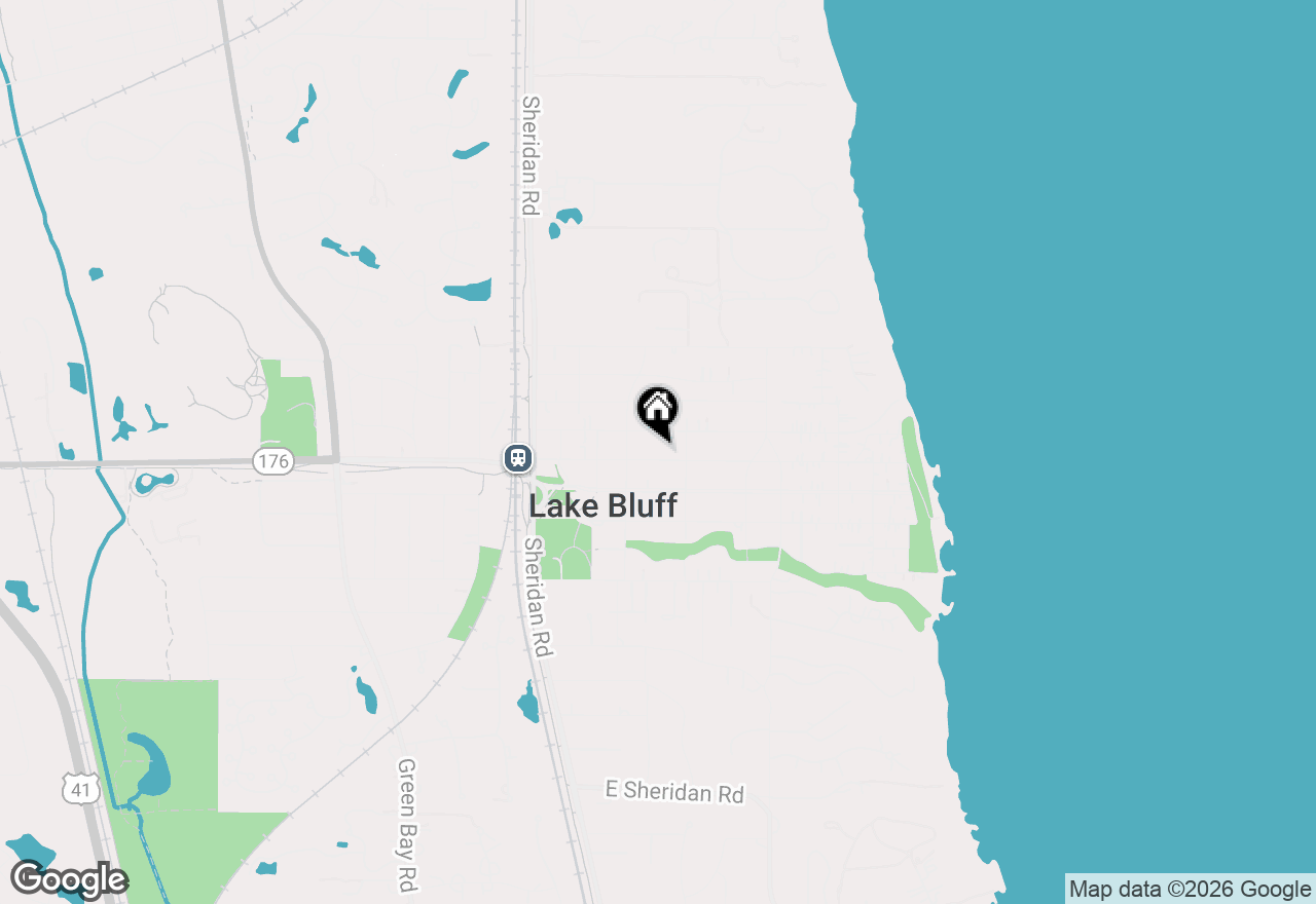 Map of 216 E Scranton Avenue, Lake Bluff, IL 60044