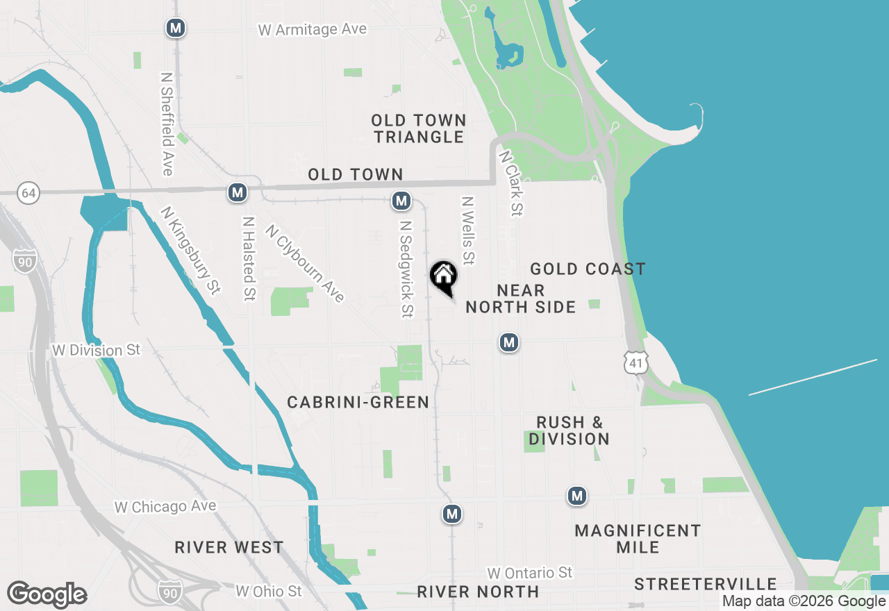 Map of 241 W Goethe Street, Chicago, IL 60610