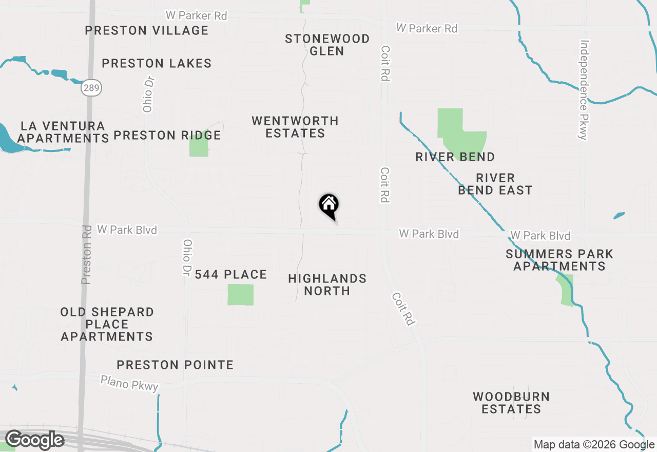 Map of 4200 Lantern Light Drive, Plano, TX 75093