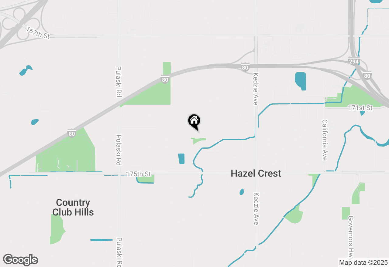 Map of 3512 Woodworth Place, Hazel Crest, IL 60429