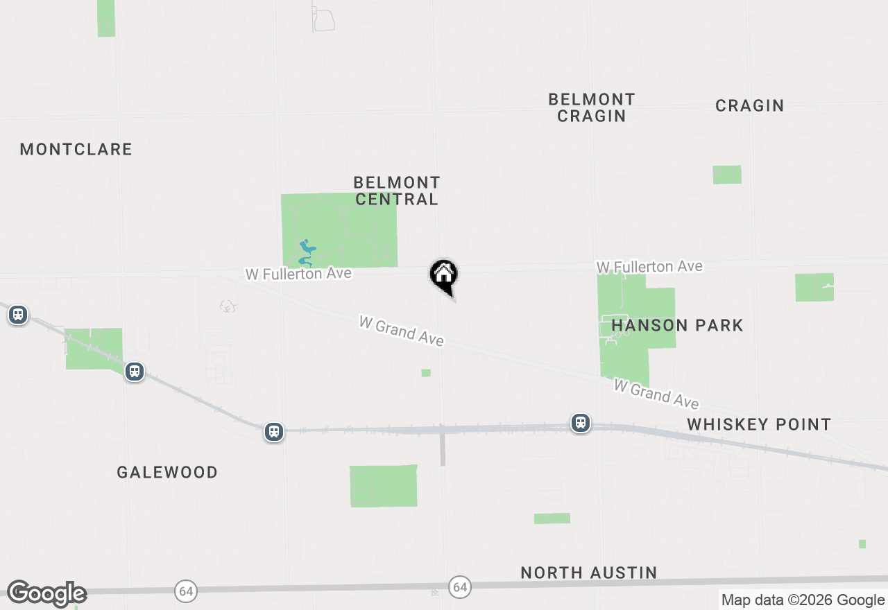 Map of 2305 N Austin Avenue #3, Chicago, IL 60639