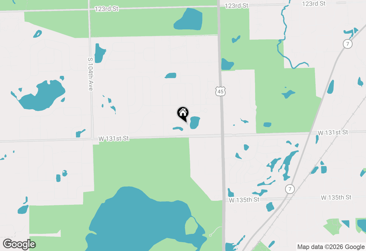 Map of 9832 Terrace Court E #2B, Palos Park, IL 60464