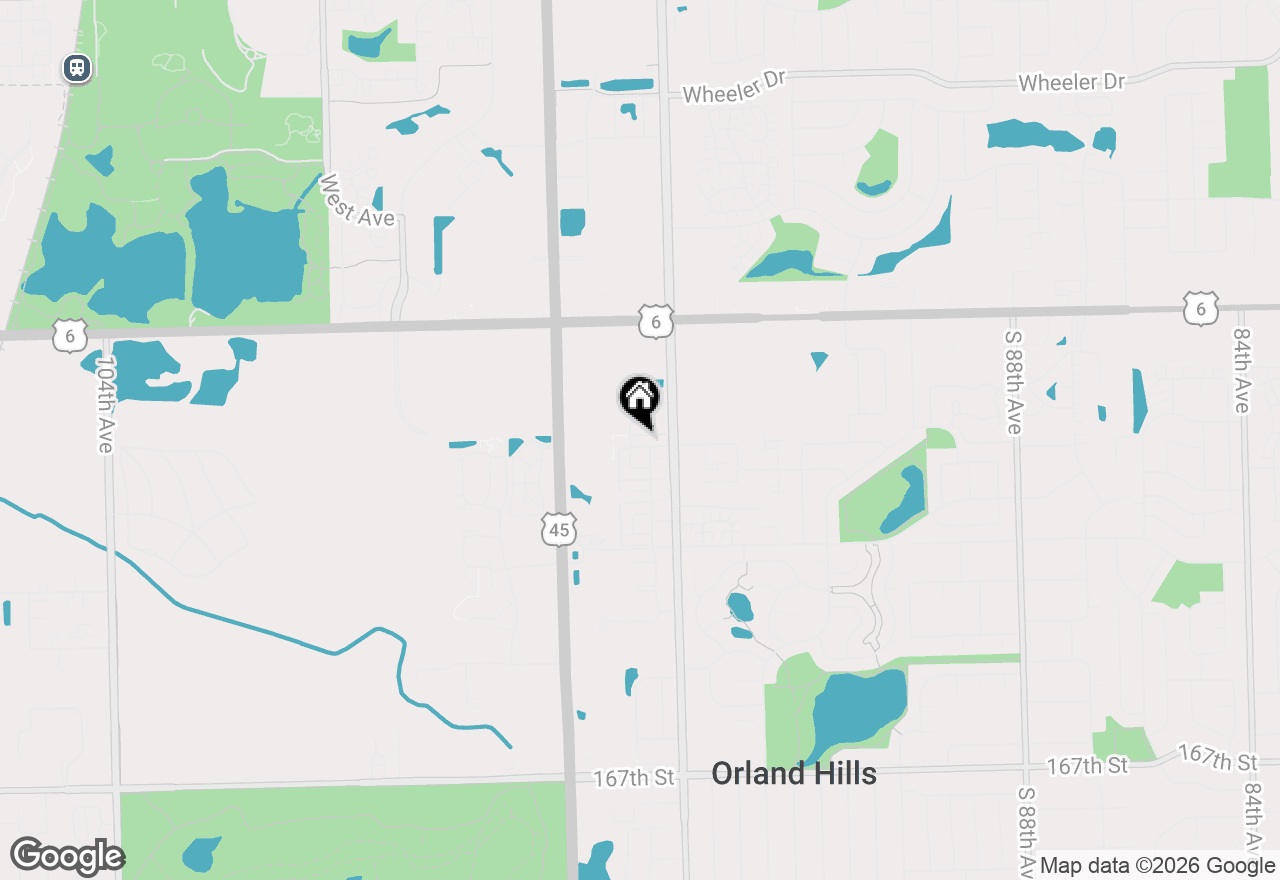 Map of 9430 Georgetown Square, Orland Park, IL 60467