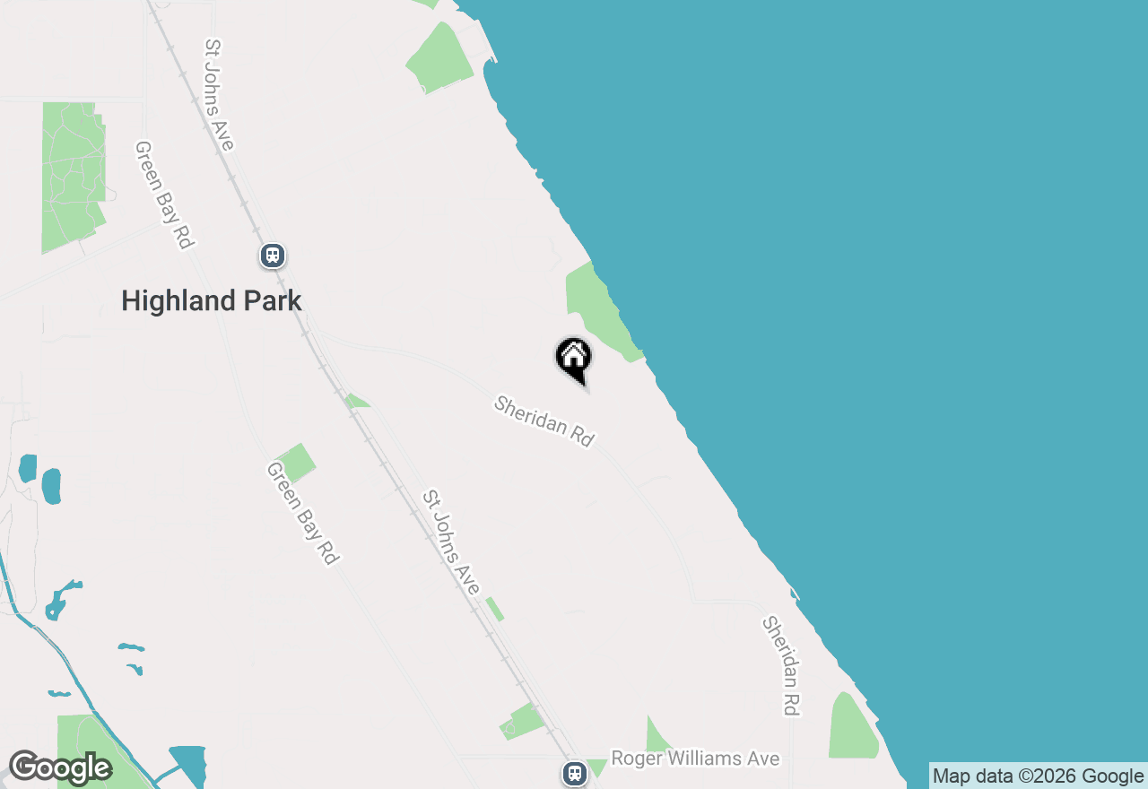 Map of 1418 Waverly Road, Highland Park, IL 60035